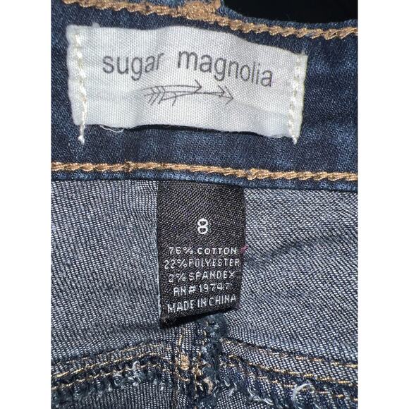 Sugar Magnolia Women’s Dark Blue Straight-Leg Jeans Size 8 Classic Fit Sale!!! - Picture 4 of 12